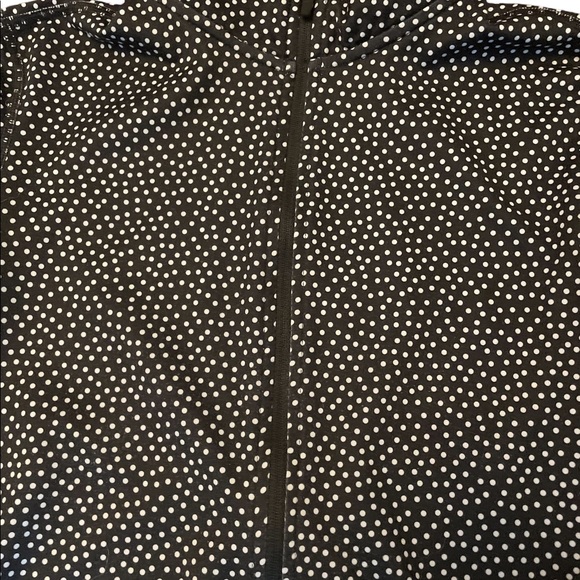 Nike Pro Half Zip Dry Fit Training Top. Black/White Dot Long Sleeved. Size S - Picture 3 of 9